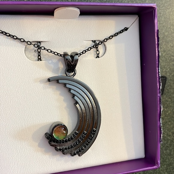 Ring bomb party necklace:Galaxia design lab created blue galaxy ammo lite - Picture 6 of 8